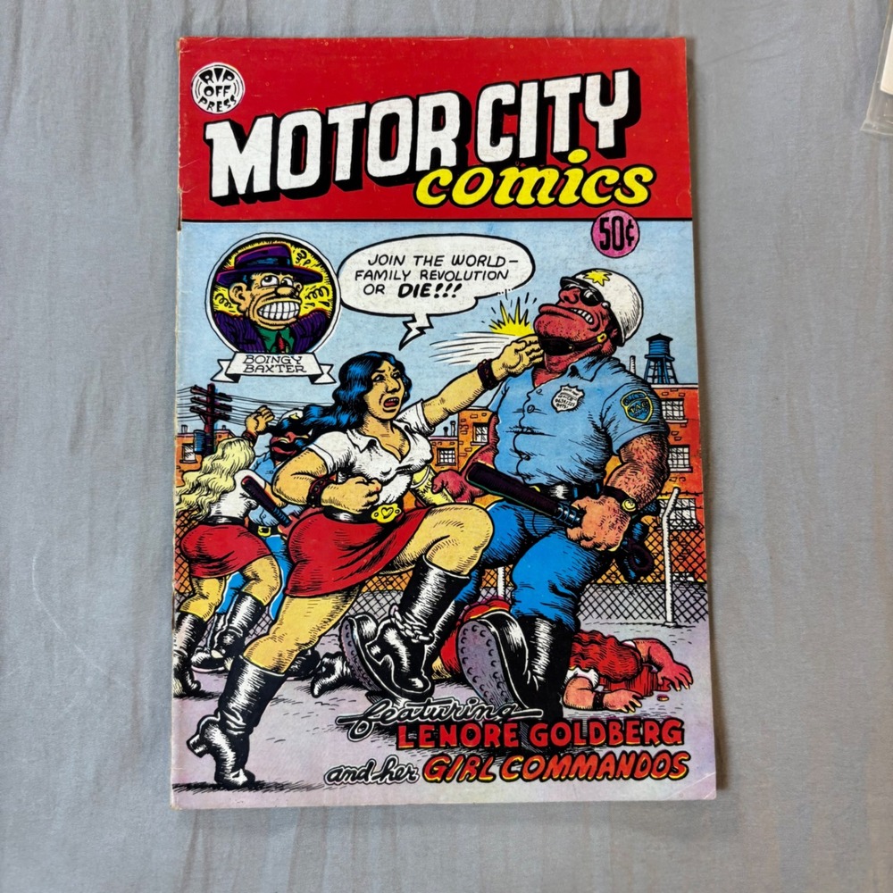 Motor City Comics # 1 Robert Crumb Rip Off Press Underground  Lenore Goldberg
